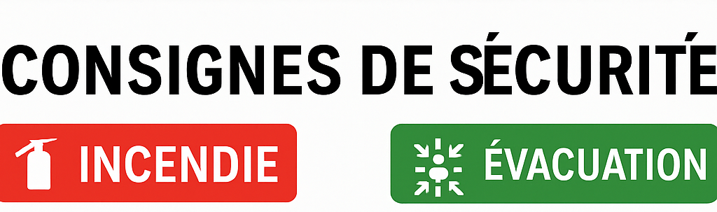 Sécurité &amp; Plan d’Évacuation